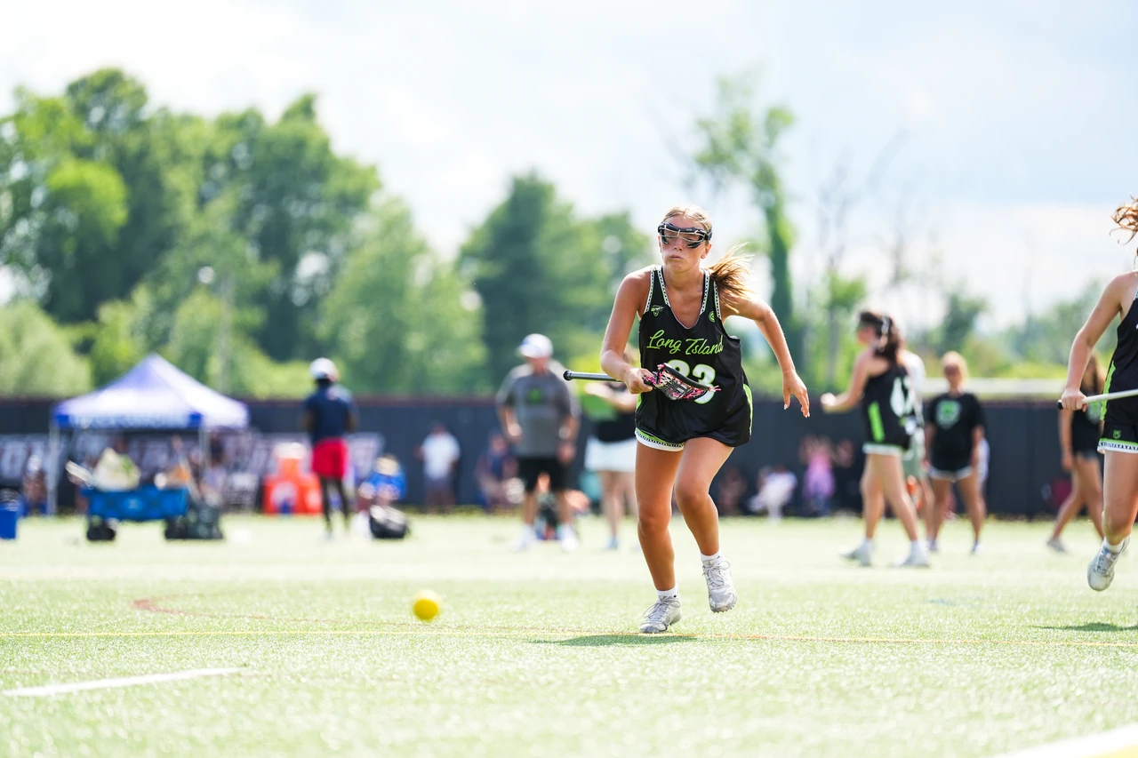 Girls playing True Lacrosse