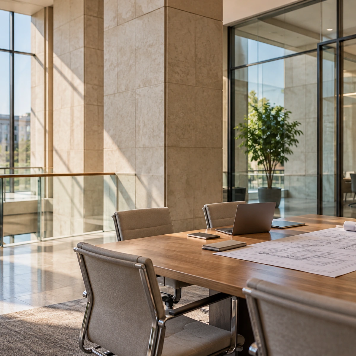 Illustrative image of a civic technology project meeting area