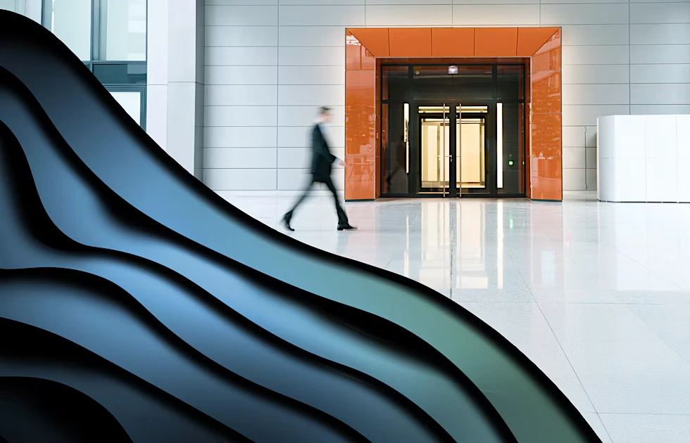 Modern architectural atrium supplied for LAC Group