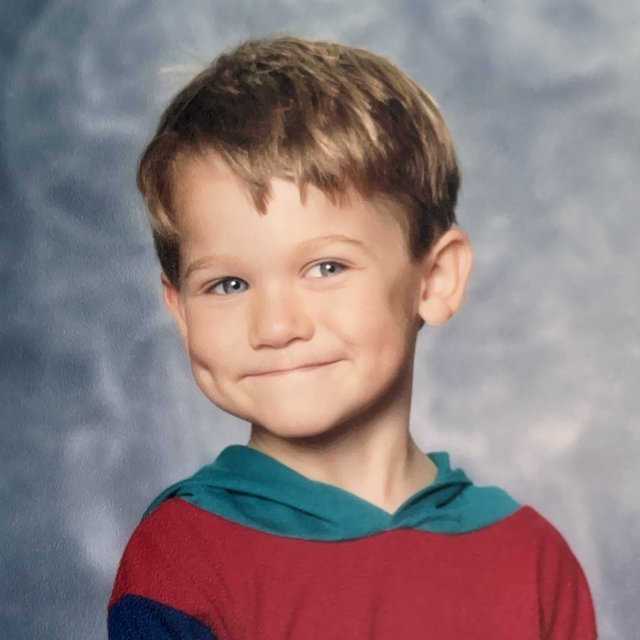 Greg Hadley as a child