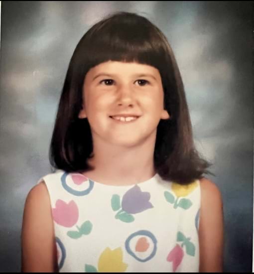 Mary Ann Ouzts as a child