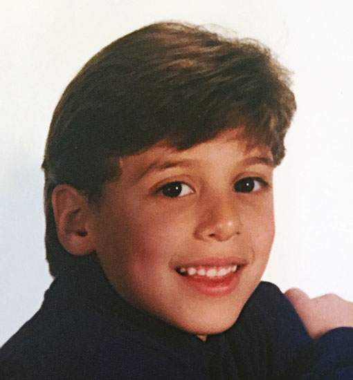 Michael Morgan as a child