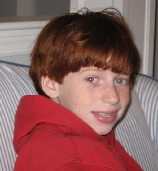 Sam Dwinell as a child